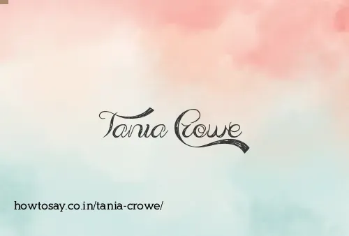 Tania Crowe