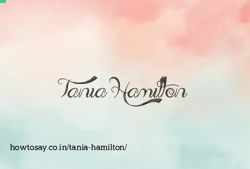 Tania Hamilton