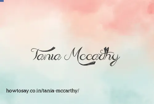 Tania Mccarthy