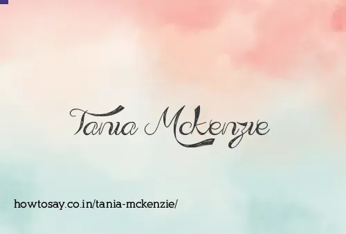 Tania Mckenzie