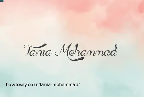 Tania Mohammad