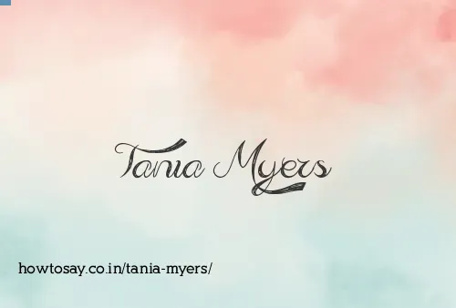 Tania Myers