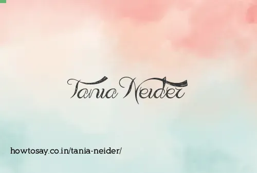 Tania Neider