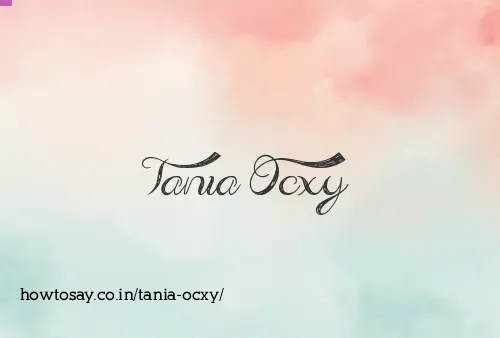Tania Ocxy
