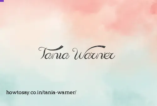 Tania Warner