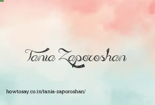 Tania Zaporoshan