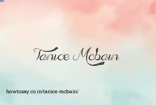 Tanice Mcbain