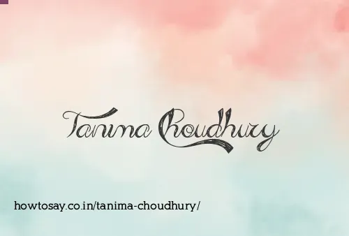 Tanima Choudhury