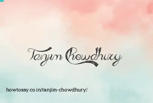Tanjim Chowdhury