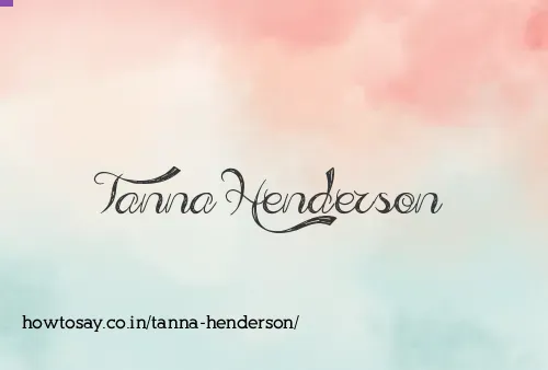 Tanna Henderson