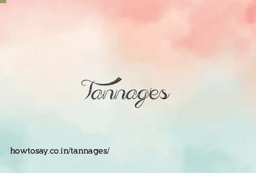 Tannages