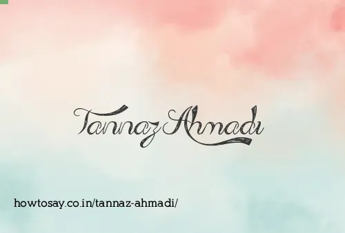 Tannaz Ahmadi