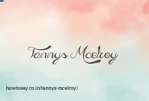 Tannys Mcelroy