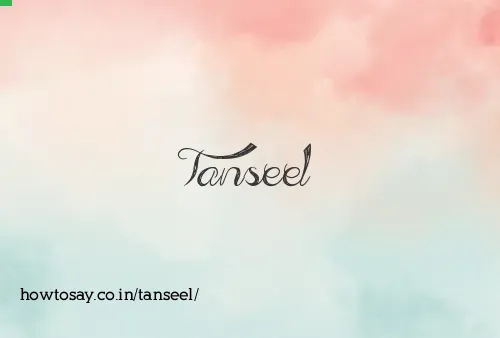 Tanseel