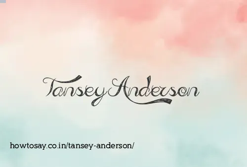 Tansey Anderson