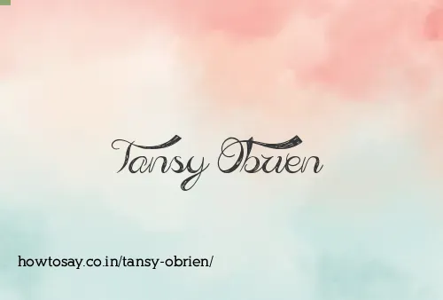 Tansy Obrien