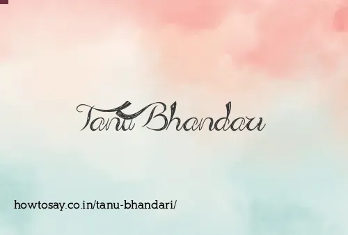 Tanu Bhandari