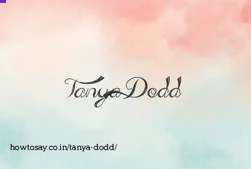 Tanya Dodd