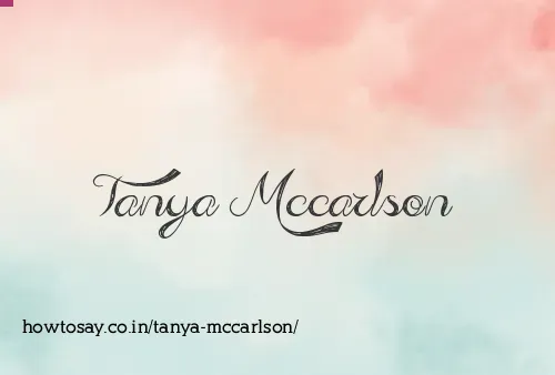 Tanya Mccarlson