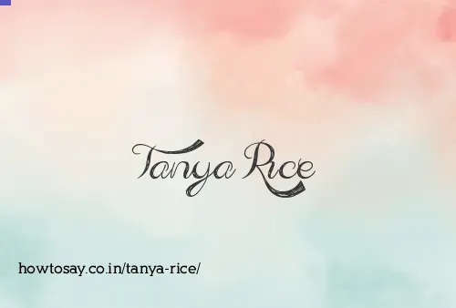 Tanya Rice