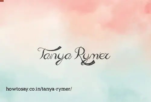 Tanya Rymer