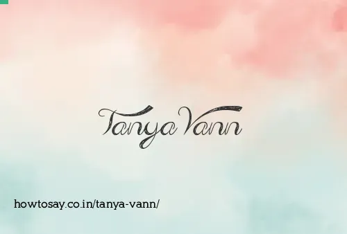 Tanya Vann