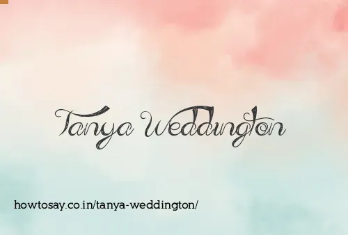 Tanya Weddington