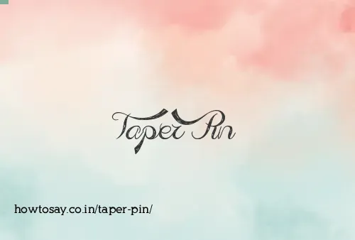 Taper Pin