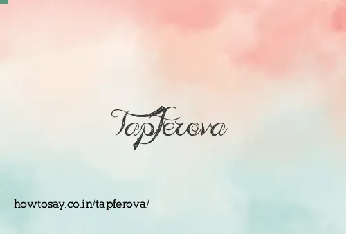 Tapferova