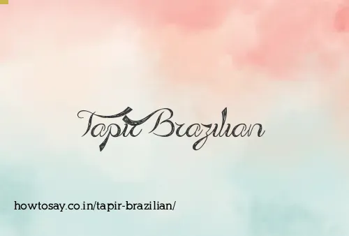 Tapir Brazilian