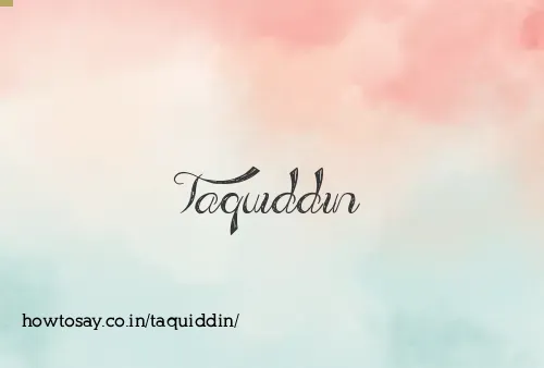 Taquiddin