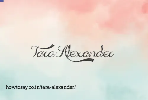 Tara Alexander