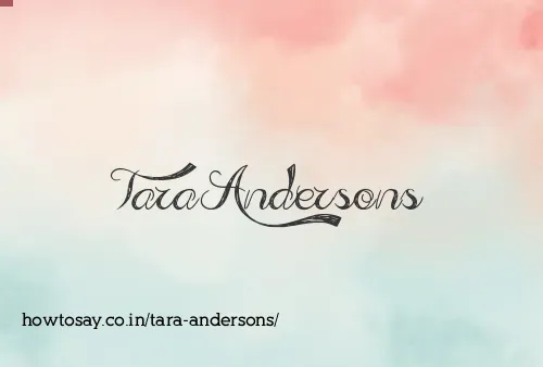 Tara Andersons