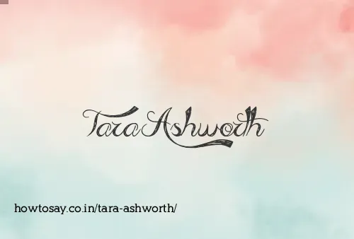 Tara Ashworth