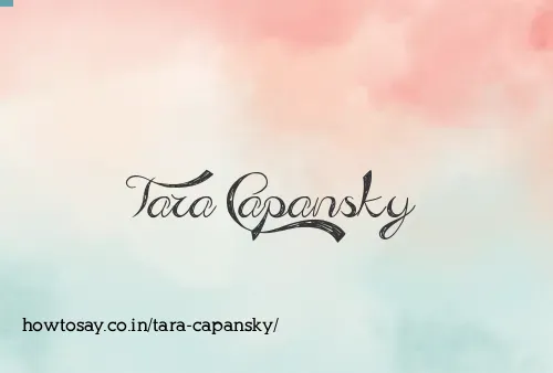 Tara Capansky