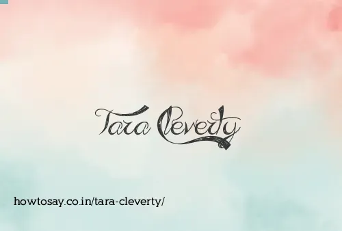 Tara Cleverty