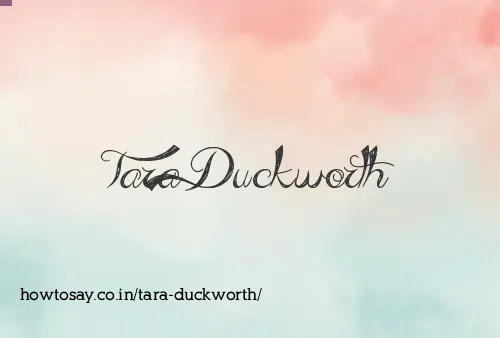 Tara Duckworth
