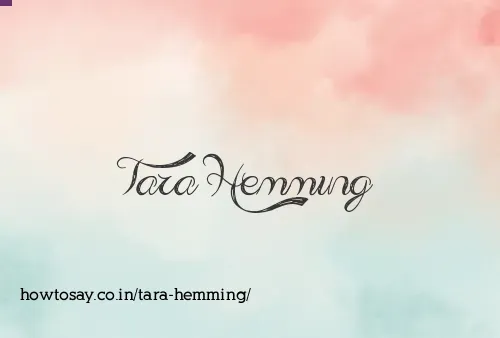 Tara Hemming