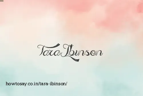 Tara Ibinson