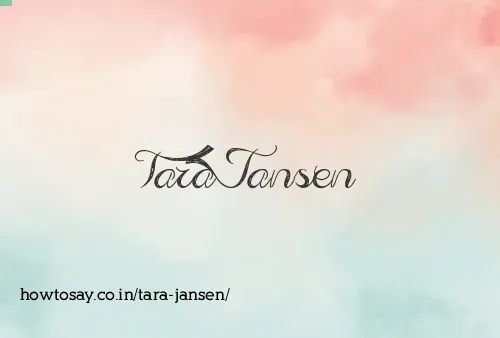Tara Jansen