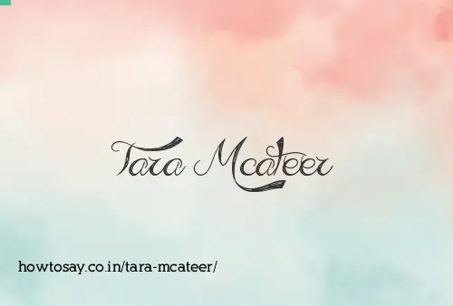 Tara Mcateer