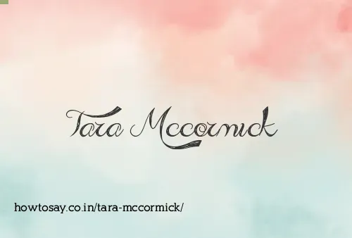Tara Mccormick