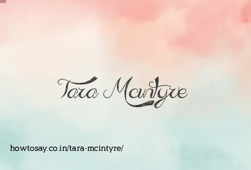 Tara Mcintyre