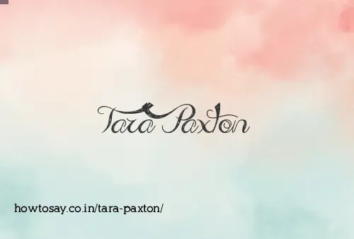 Tara Paxton