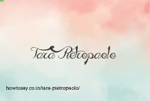 Tara Pietropaolo