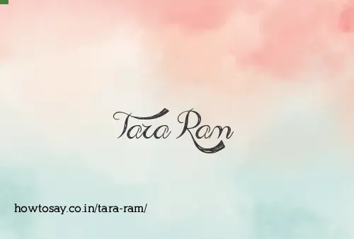 Tara Ram