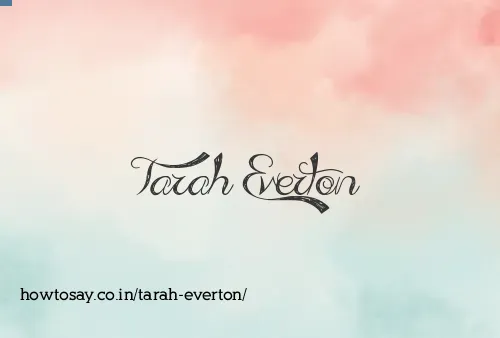 Tarah Everton