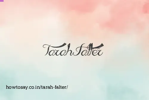 Tarah Falter