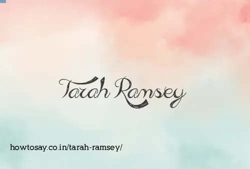 Tarah Ramsey