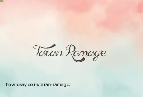 Taran Ramage